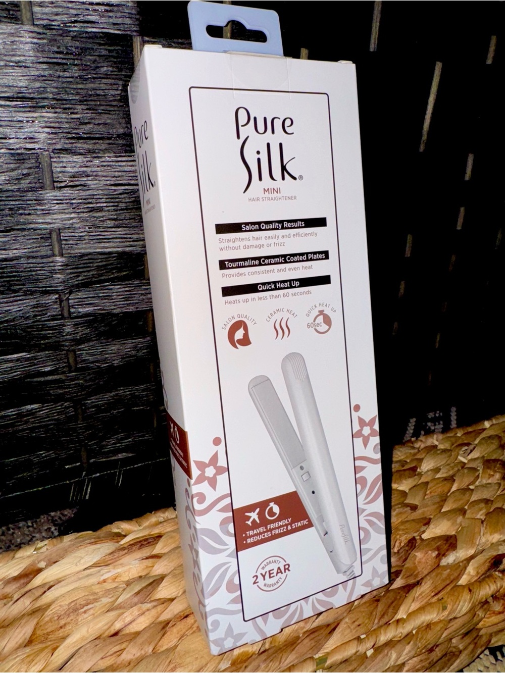 Mini Hair Straightener – White
